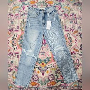 NWT Risen high rise mom jeans